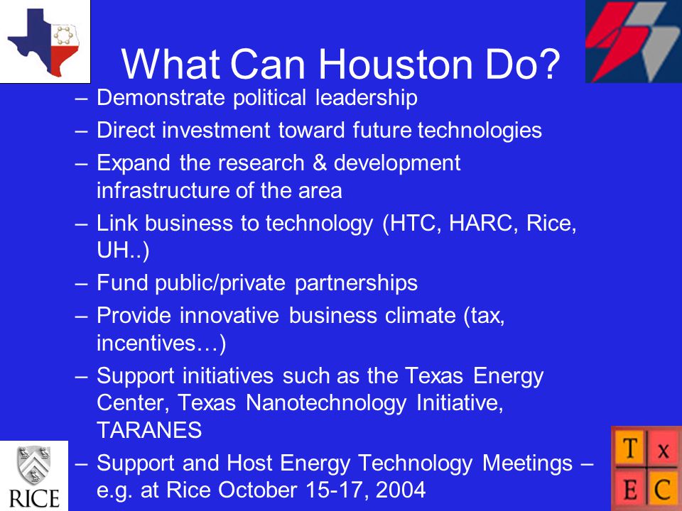 What Can Houston Do.