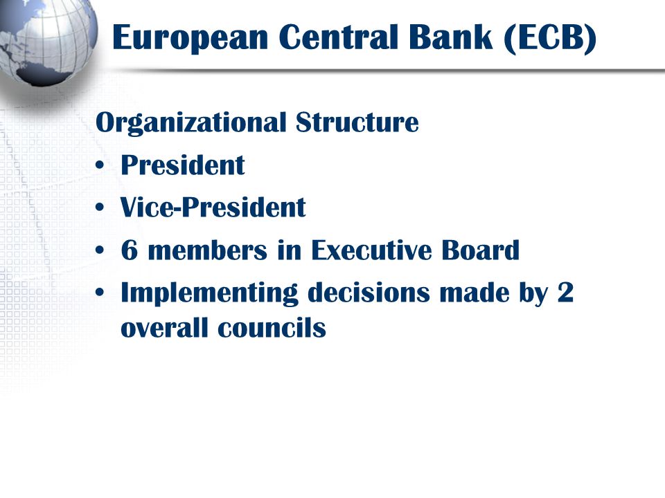 Ecb Org Chart