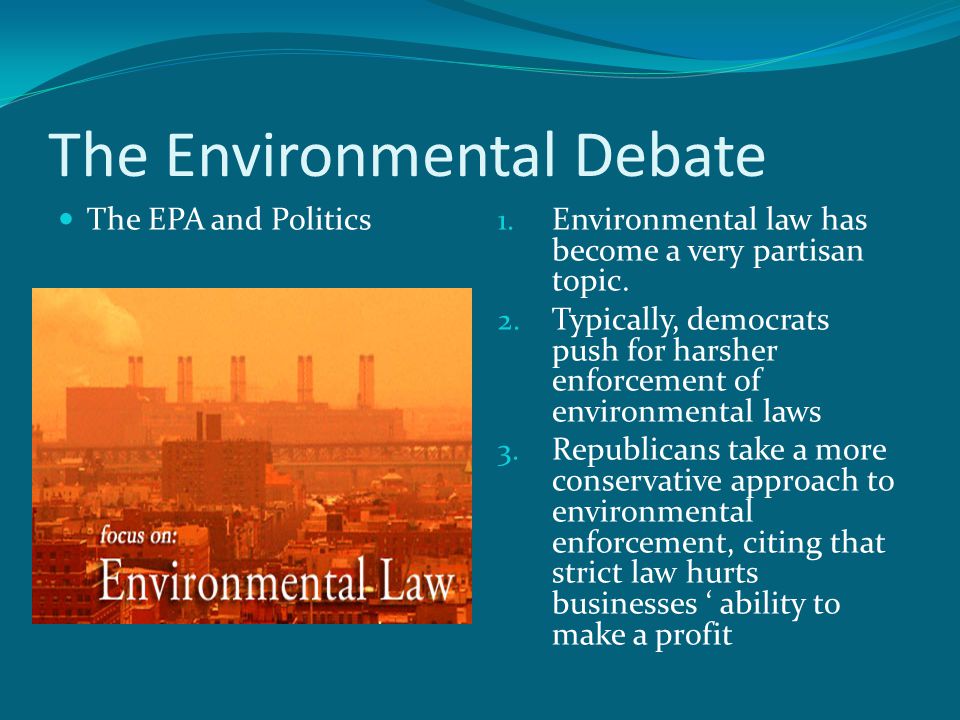 environmental argument topics