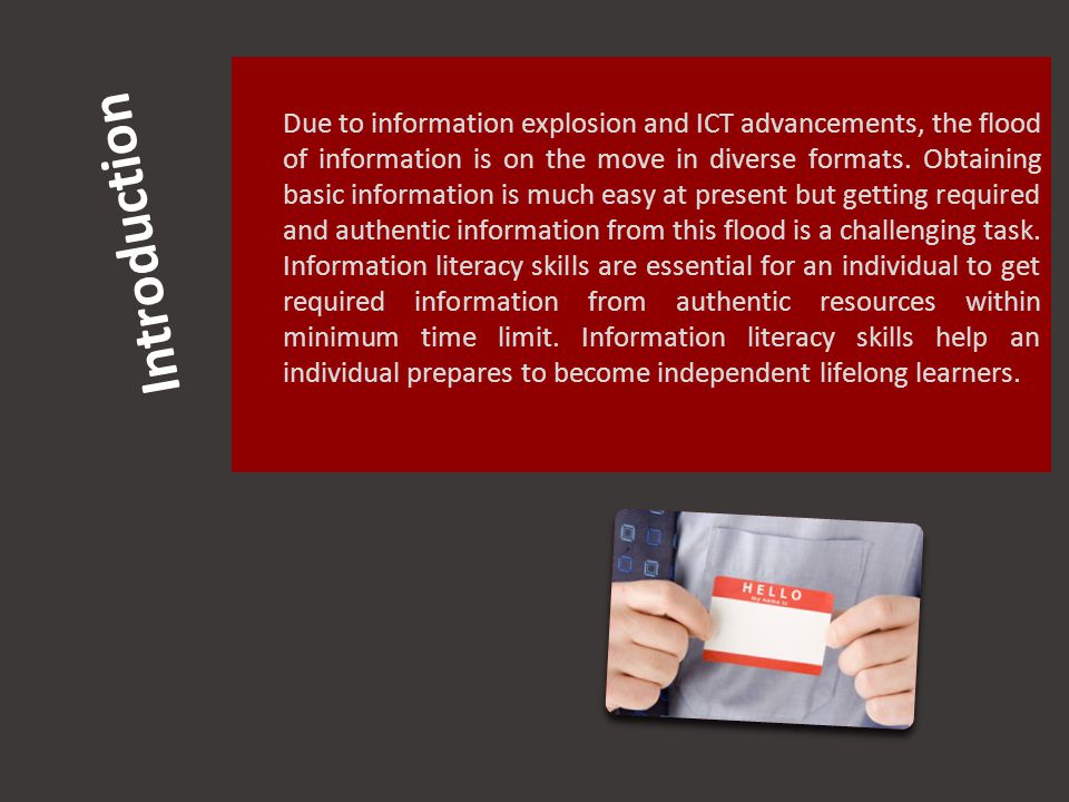 Introduction Due to information explosion and ICT advancements, the flood of information is on the move in diverse formats.