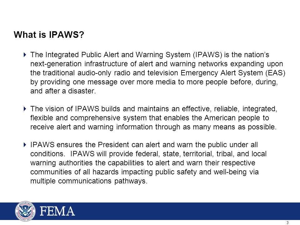 3 What is IPAWS.