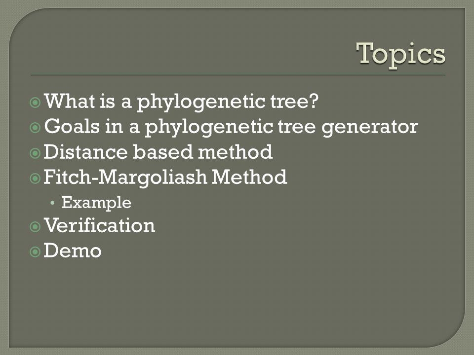  What is a phylogenetic tree.