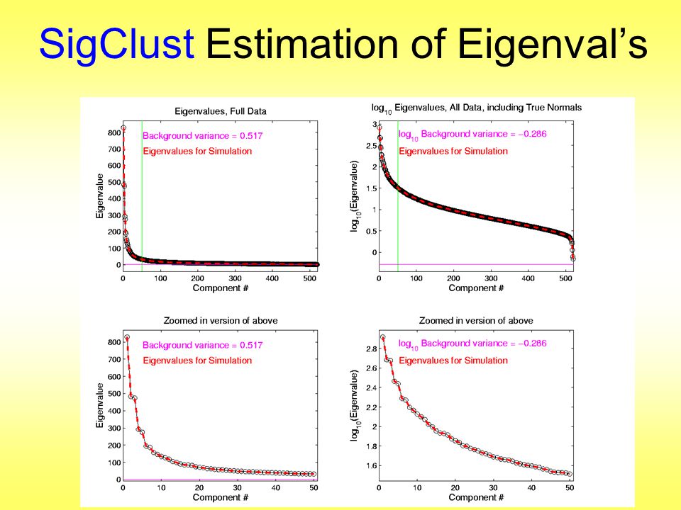 SigClust Estimation of Eigenval’s