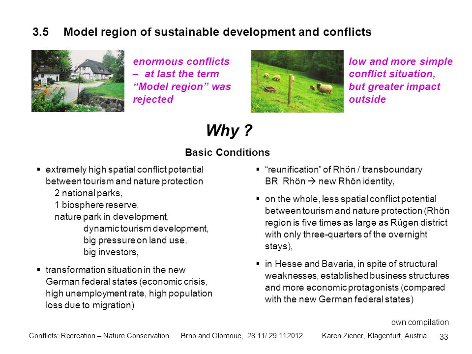 Conflicts between Recreational Use and Nature Conservation in National  Parks and Biosphere Reserves – examples from Germany and Austria Dr. habil.  Karen. - ppt download