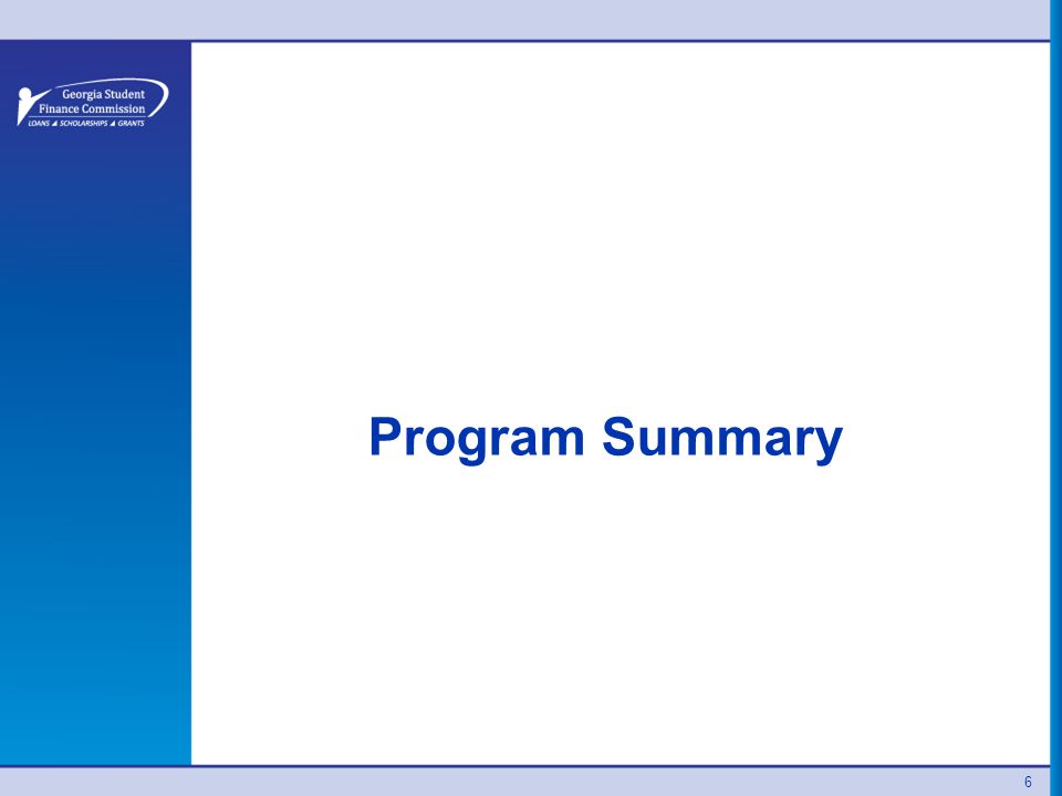Program Summary 6