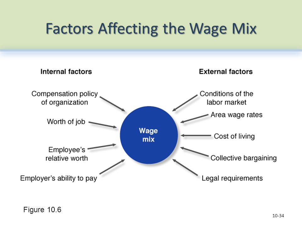 Factors Affecting the Wage Mix Figure 10.6