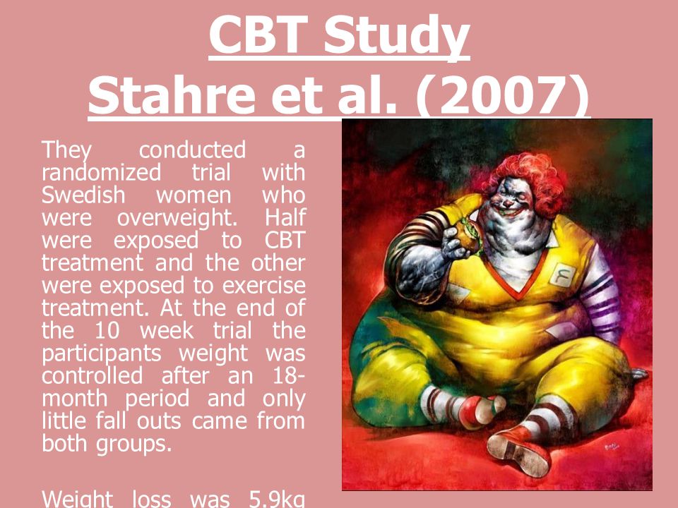 CBT Study Stahre et al.