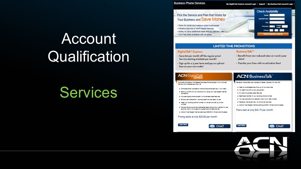 Account Qualification Services