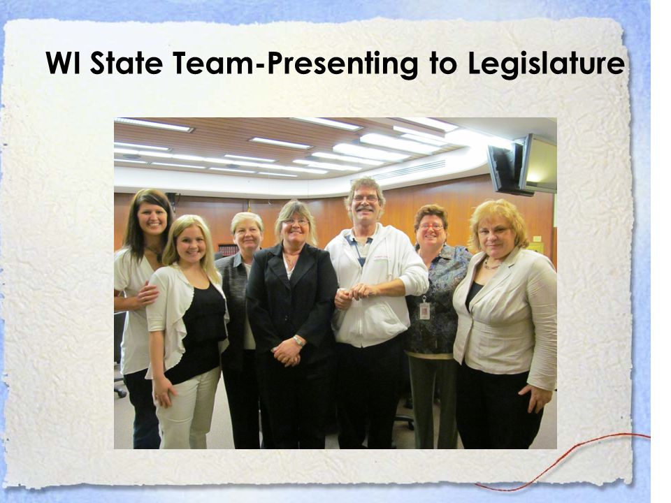 WI State Team-Presenting to Legislature