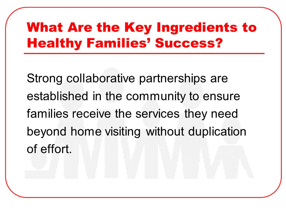 What Are the Key Ingredients to Healthy Families’ Success.