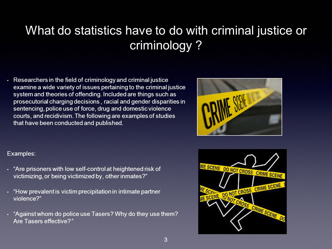 Hva er statistikk i kriminologi?