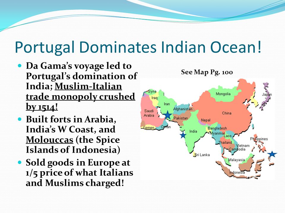 Portugal Dominates Indian Ocean.