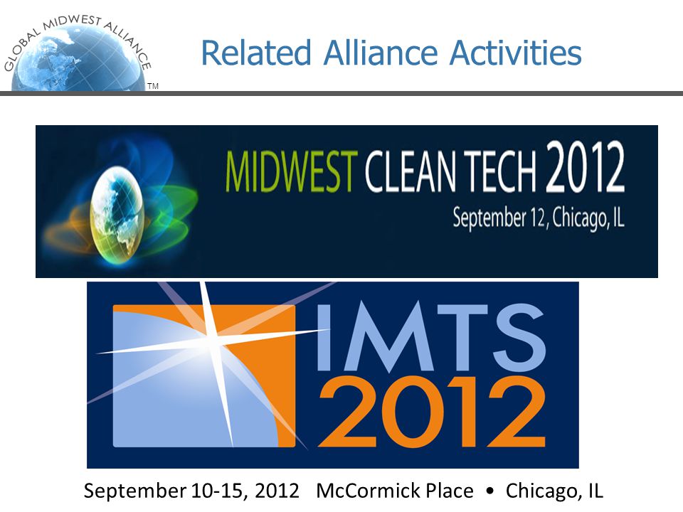 TM September 10-15, 2012 McCormick Place Chicago, IL Related Alliance Activities