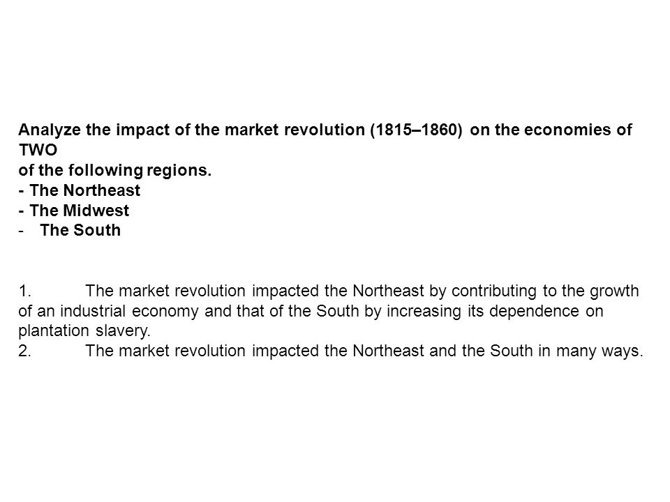 market revolution 1815 to 1860
