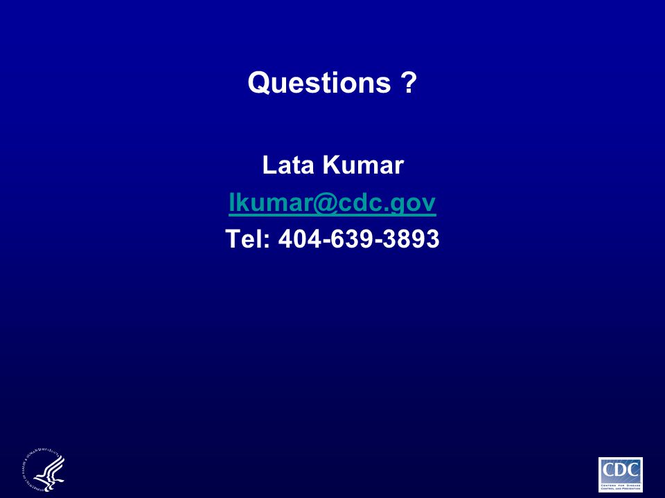 Questions Lata Kumar Tel: