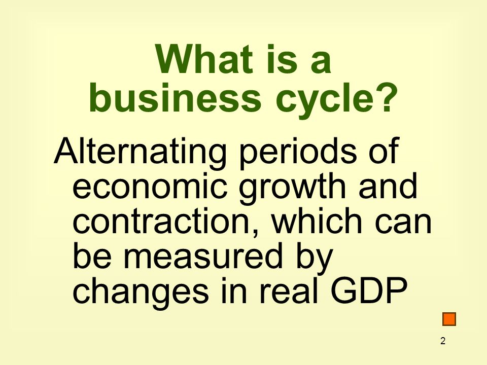 2 What is a business cycle.