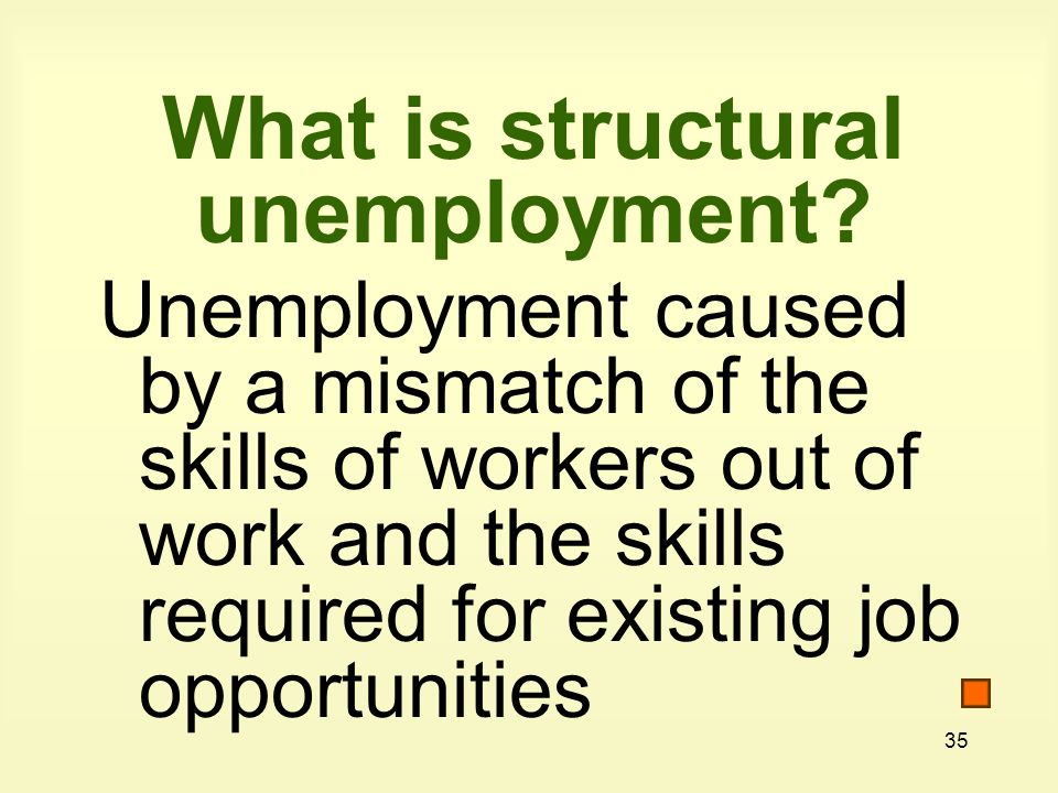 35 What is structural unemployment.