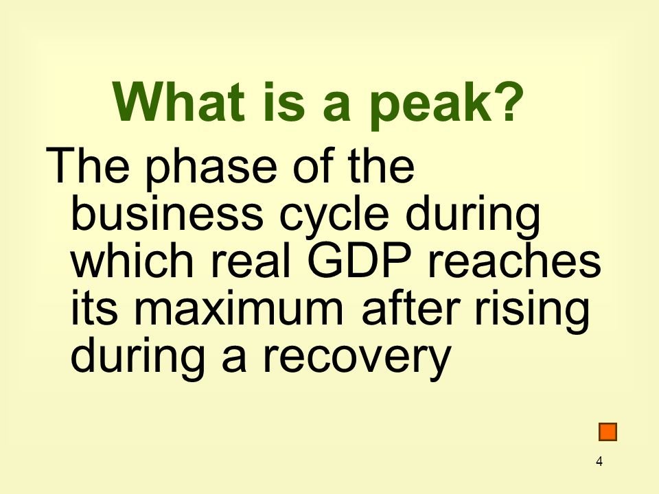 4 What is a peak.