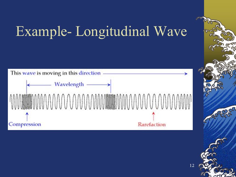 Example- Longitudinal Wave 12