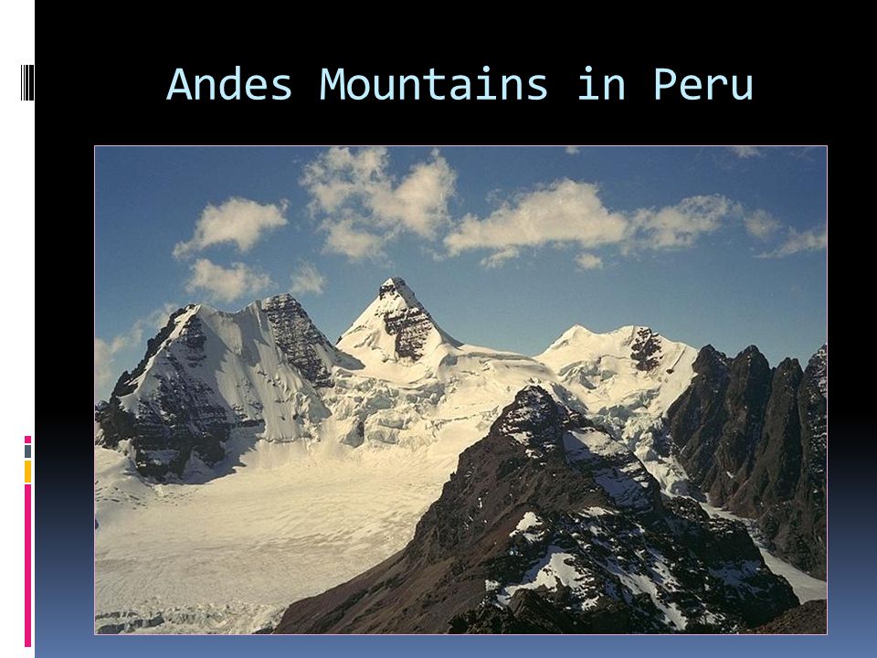 Andes Mountains in Peru