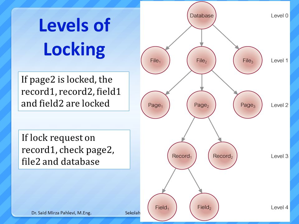 Sekolah Tinggi Ilmu Statistik (STIS) Levels of Locking Dr.
