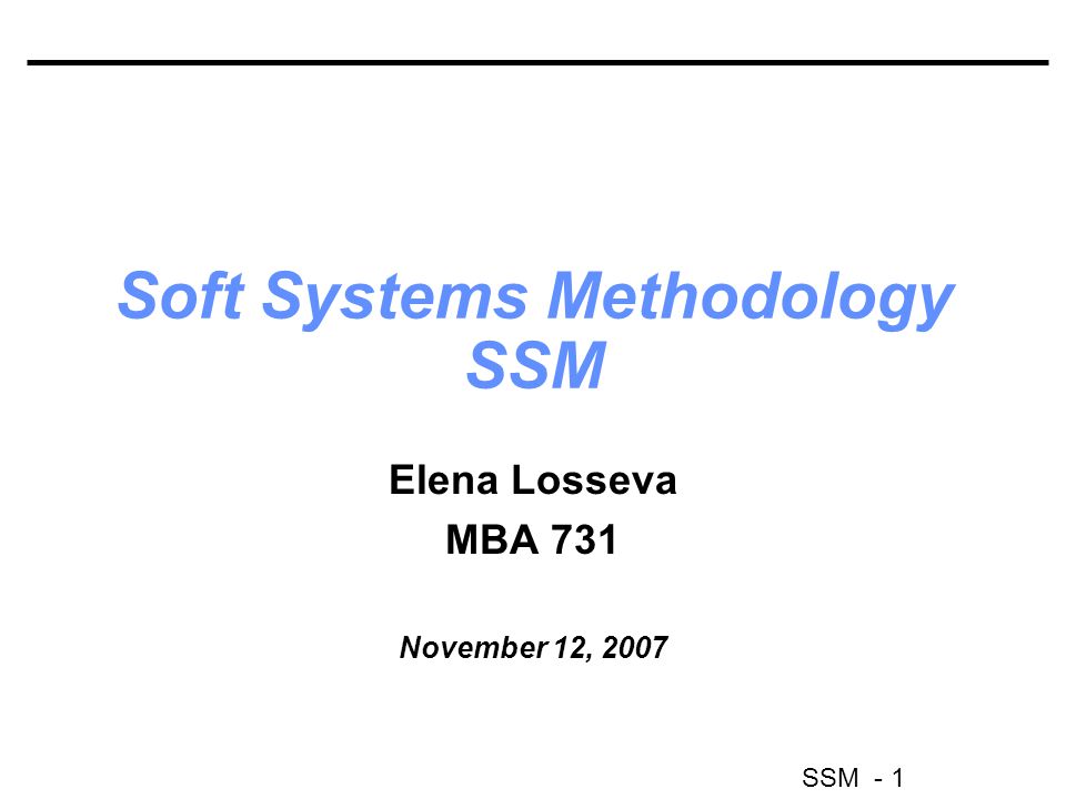 Soft systems