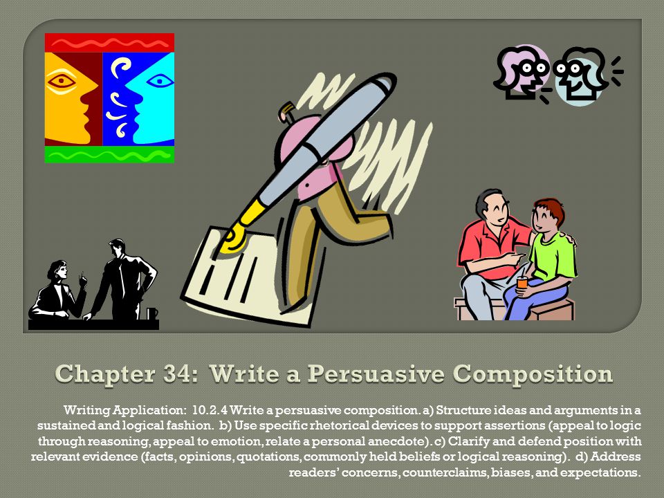 Writing Application: Write a persuasive composition.