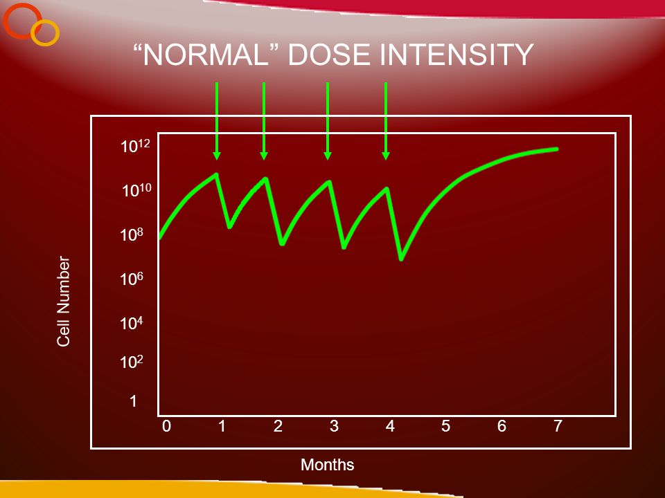 A 1& Months Cell Number NORMAL DOSE INTENSITY