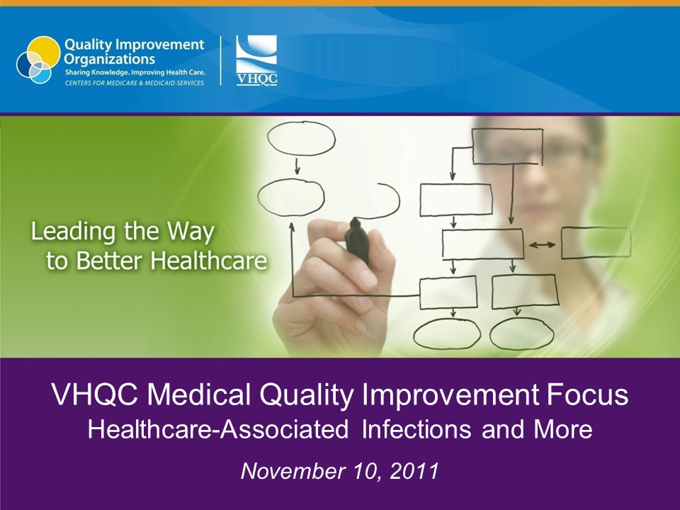 VHQC Medical Quality Improvement Focus Healthcare-Associated Infections and More November 10, 2011
