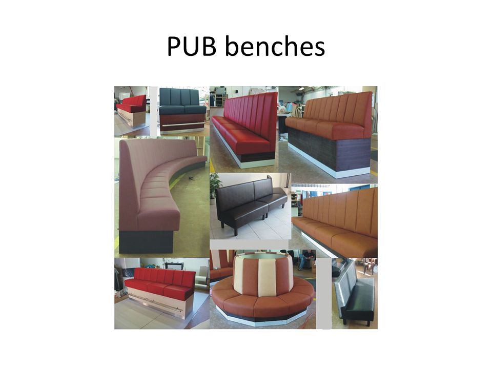 PUB benches