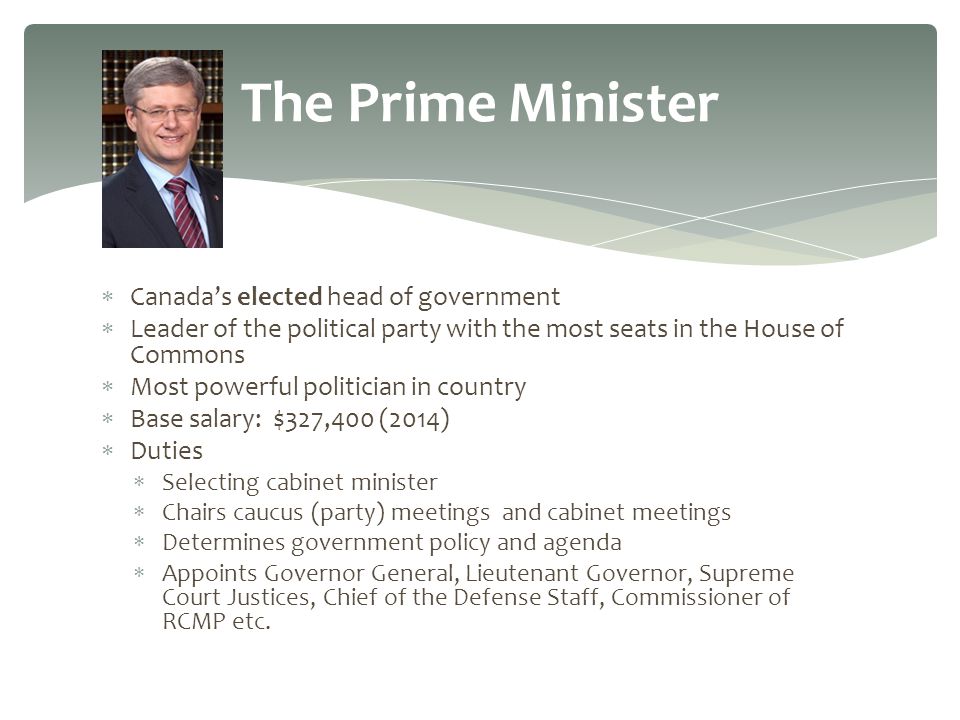 Who S Who In Government Who Are The Key Figures In Canadian Government And What Are There Roles Ppt Download