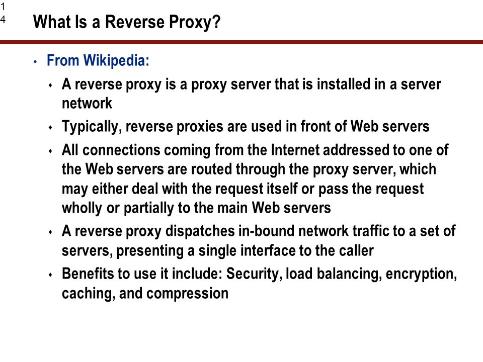 14 What Is a Reverse Proxy.