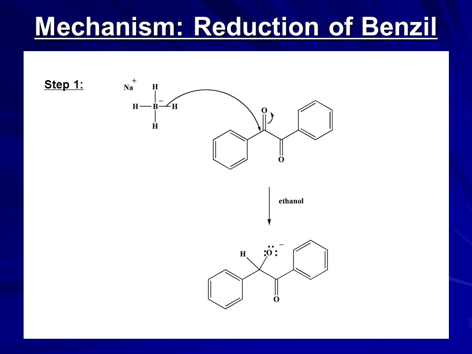 reduction of benzoin