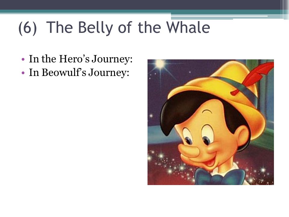 (6)The Belly of the Whale In the Hero’s Journey: In Beowulf’s Journey: