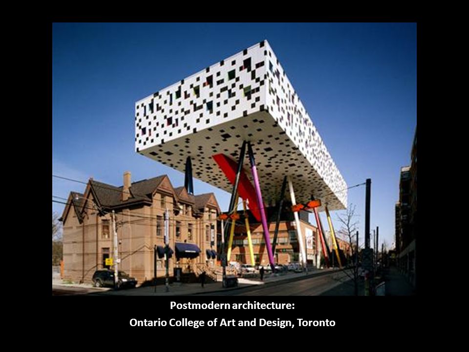 Postmodern architecture: Ontario College of Art and Design, Toronto