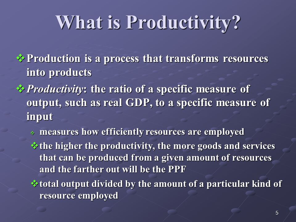 5 What is Productivity.