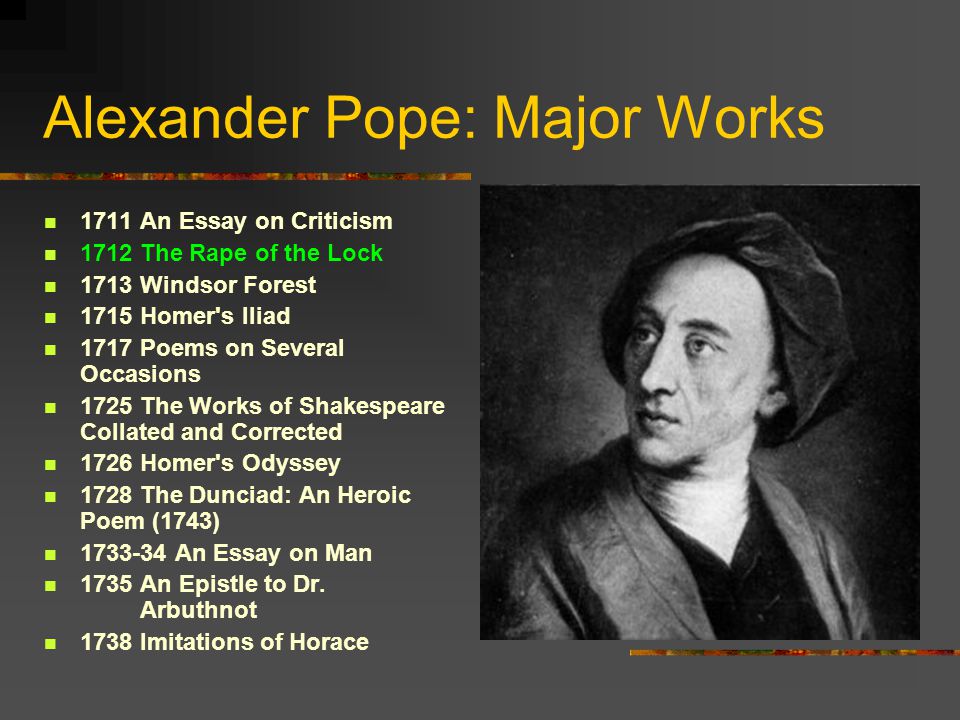 MAJOR WORKS