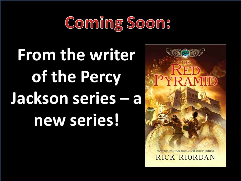 From the writer of the Percy Jackson series – a new series!