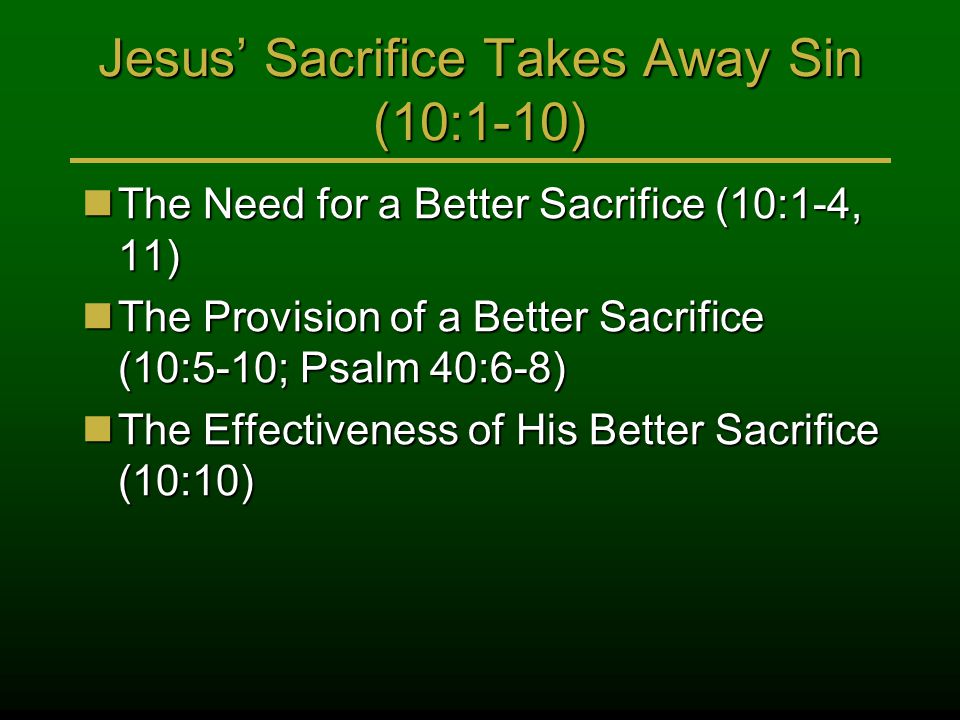 The Body of Christ (Hebrews –10)