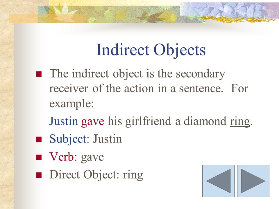 why indirect objects matter in english grammar
