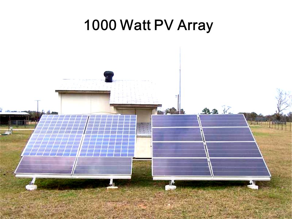 1000 Watt PV Array
