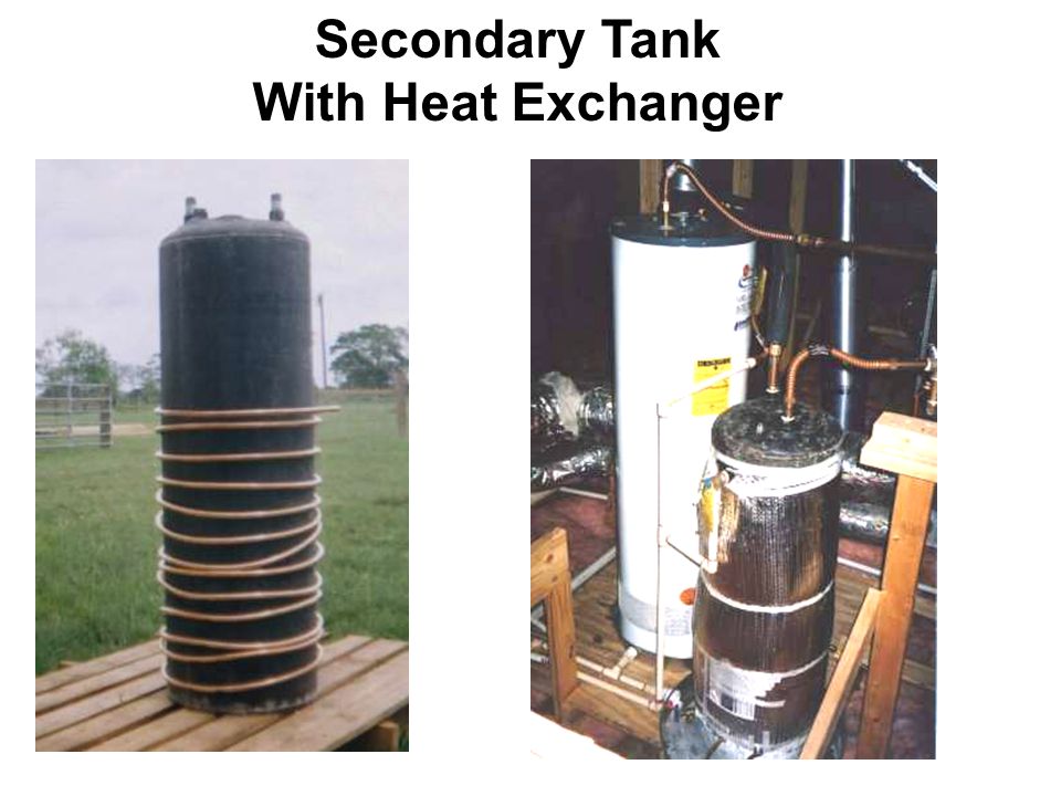 Secondary Tank With Heat Exchanger