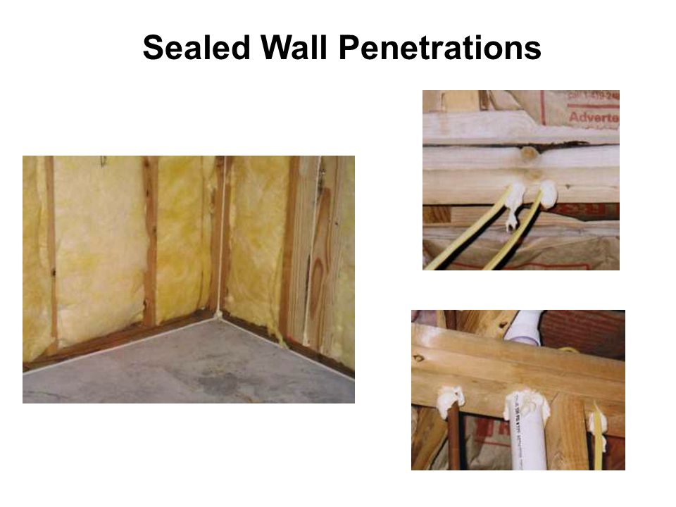 Sealed Wall Penetrations