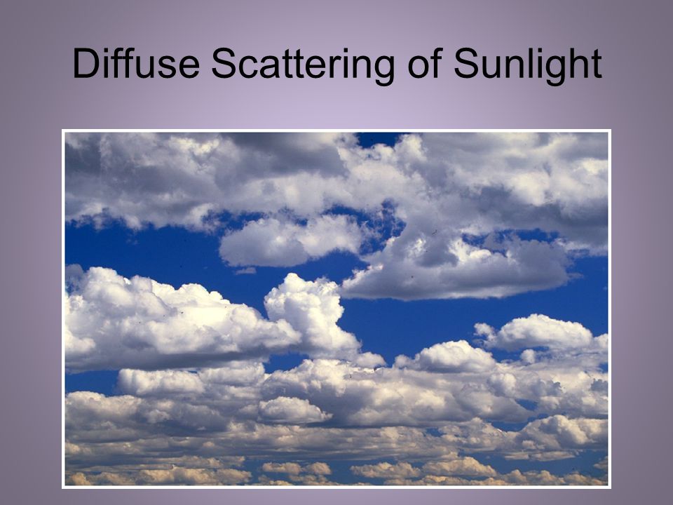 Diffuse Scattering of Sunlight