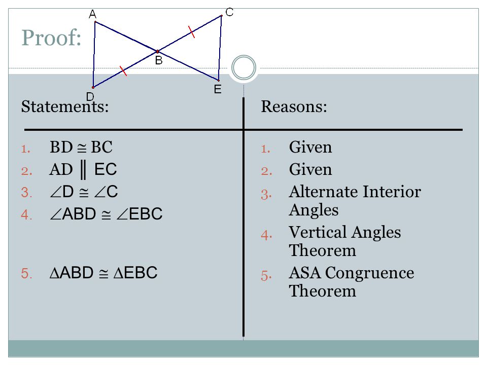 Geometry Proving Triangles Are Congruent Asa And Aas Ppt