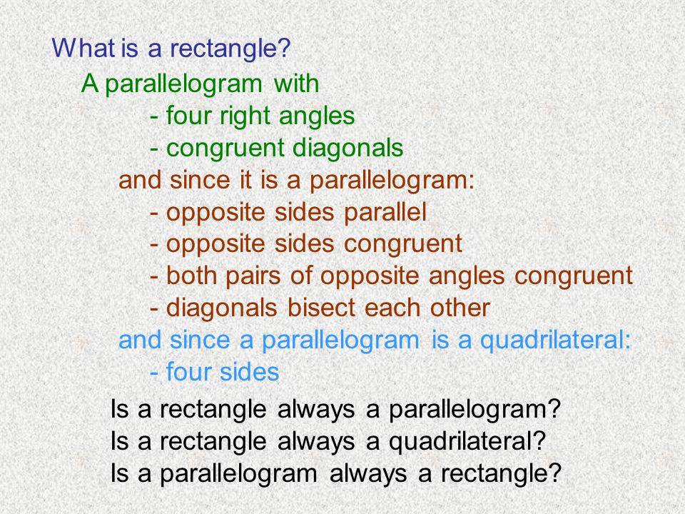 What is a rectangle.