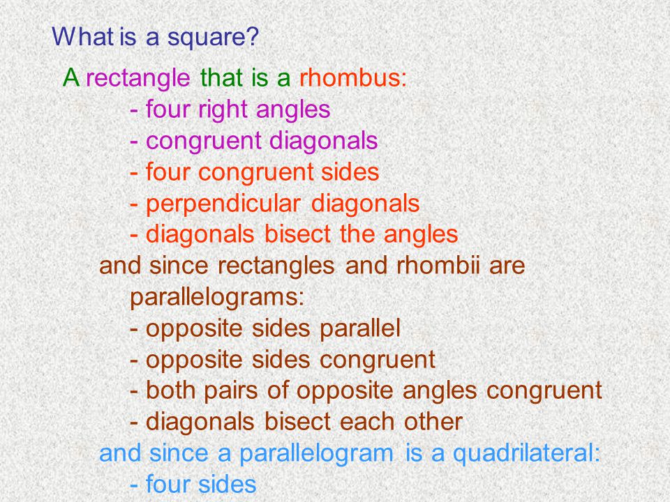 What is a square.