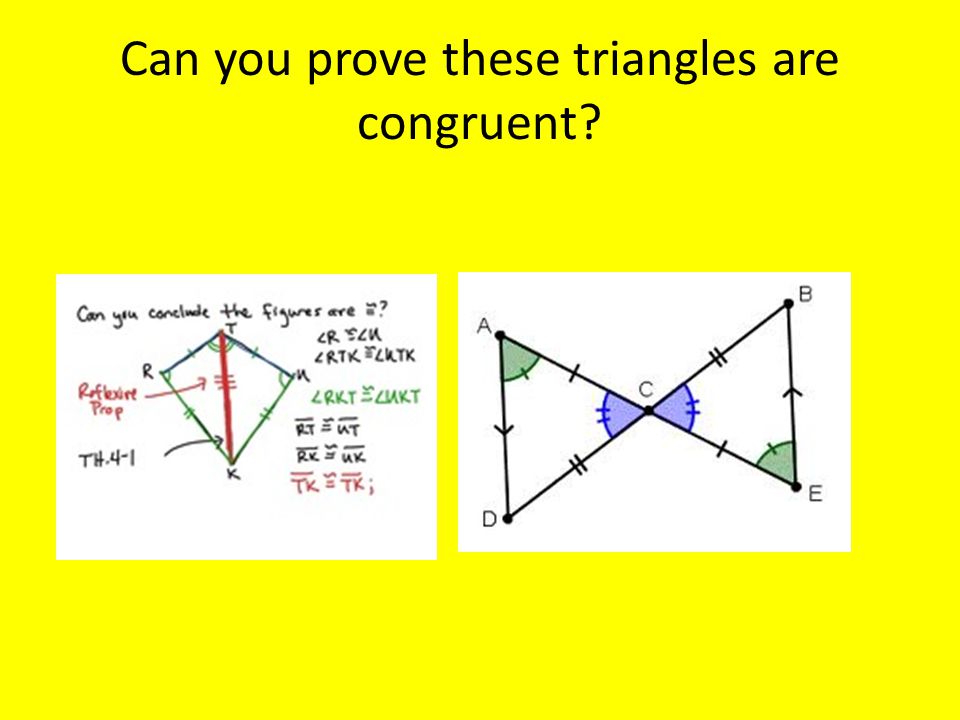 Can you prove these triangles are congruent