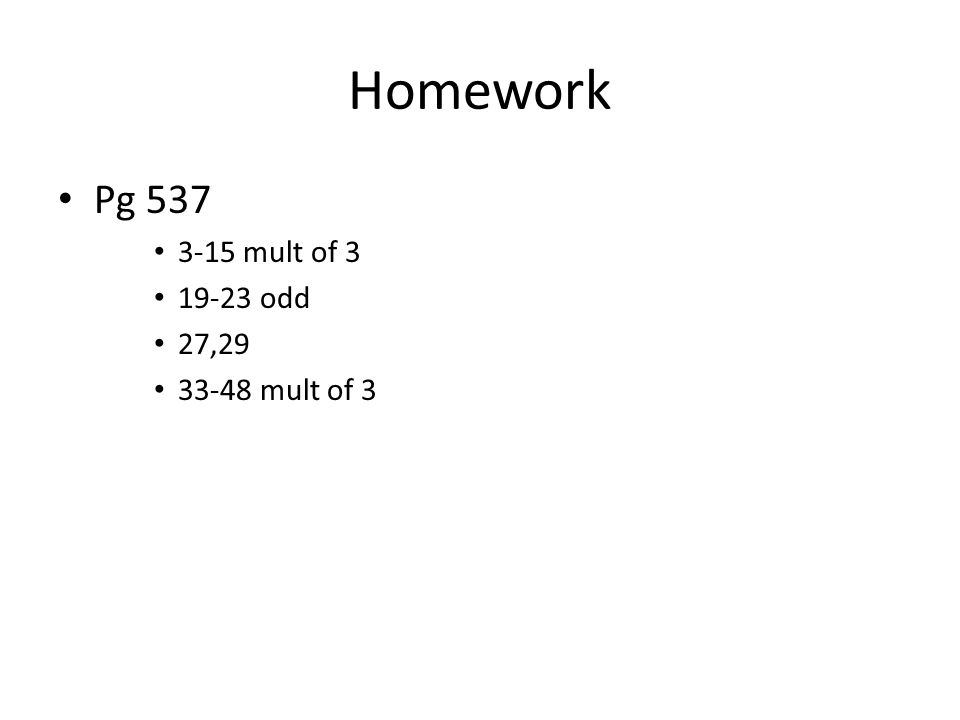 Homework Pg mult of odd 27, mult of 3
