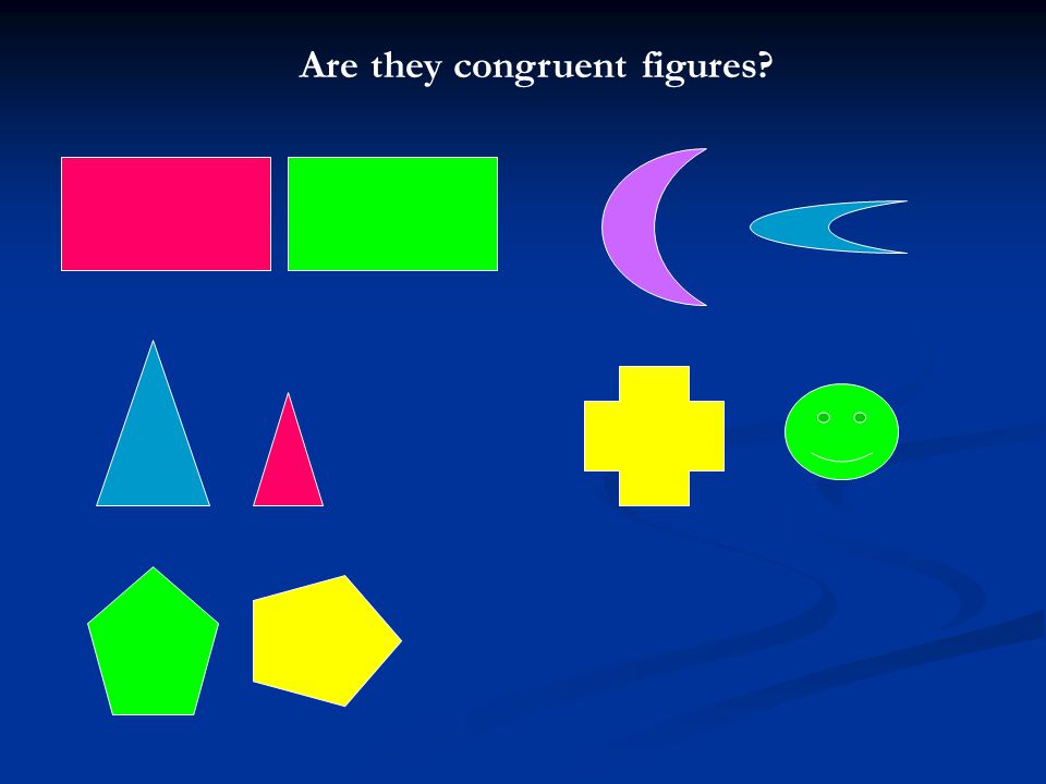 Are they congruent figures